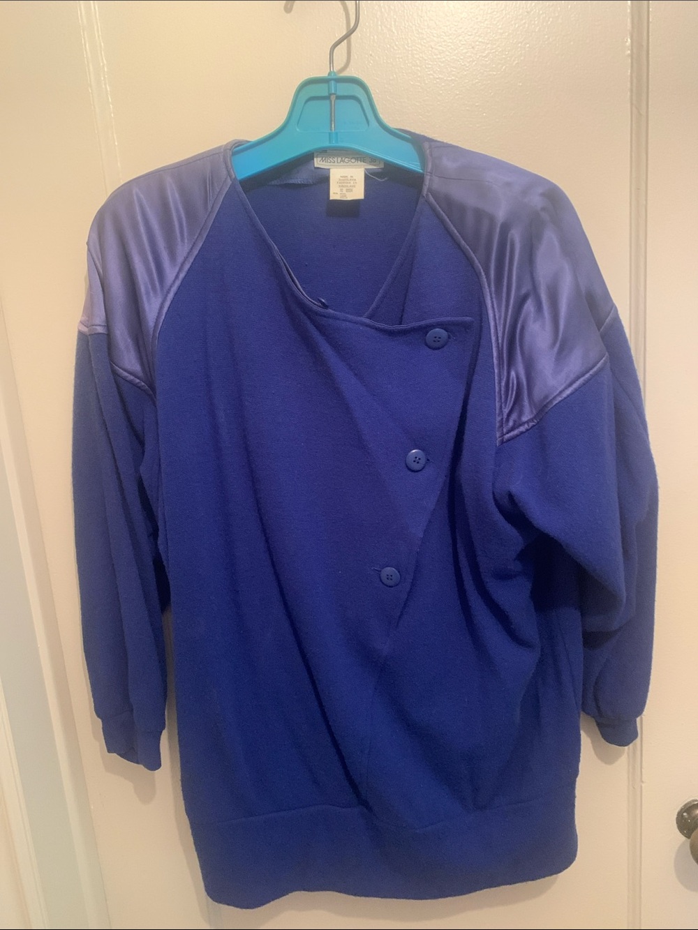 Vintage Miss Lagotte 1970’s Matching Wool Skirt and Button Up Blouse Yugoslavia